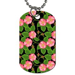 Roses Flowers Bud Dog Tag (one Side) by Vaneshart