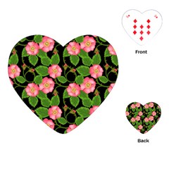 Roses Flowers Bud Playing Cards Single Design (heart) by Vaneshart