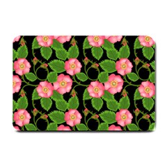 Roses Flowers Bud Small Doormat  by Vaneshart