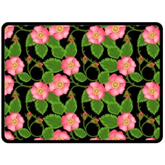 Roses Flowers Bud Fleece Blanket (large)  by Vaneshart