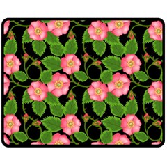 Roses Flowers Bud Fleece Blanket (medium)  by Vaneshart