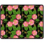 Roses Flowers Bud Fleece Blanket (Medium)  60 x50  Blanket Front