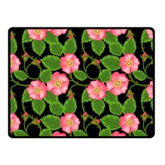 Roses Flowers Bud Fleece Blanket (small) by Vaneshart