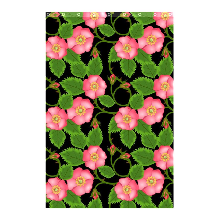 Roses Flowers Bud Shower Curtain 48  x 72  (Small) 