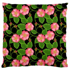 Roses Flowers Bud Large Cushion Case (one Side) by Vaneshart