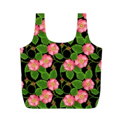 Roses Flowers Bud Full Print Recycle Bag (m) by Vaneshart