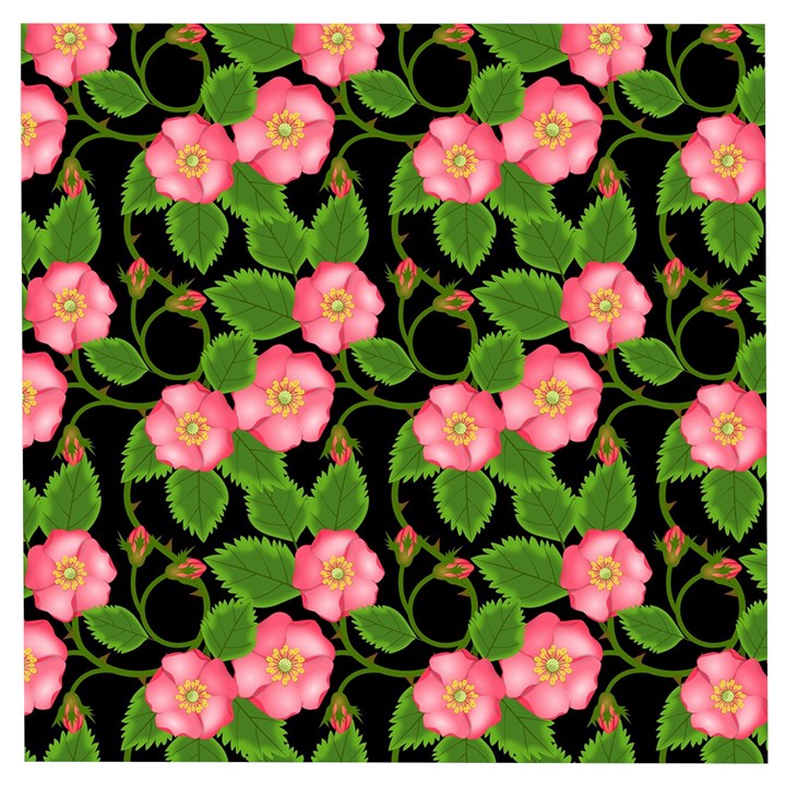 Roses Flowers Bud Wooden Puzzle Square