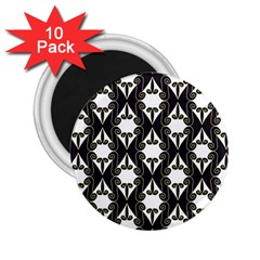 Abstract Seamless Pattern Graphic Black 2 25  Magnets (10 Pack)  by Vaneshart