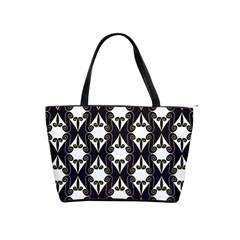 Abstract Seamless Pattern Graphic Black Classic Shoulder Handbag by Vaneshart