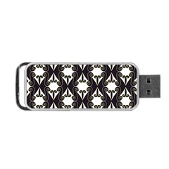 Abstract Seamless Pattern Graphic Black Portable Usb Flash (one Side) by Vaneshart