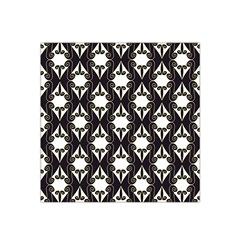 Abstract Seamless Pattern Graphic Black Satin Bandana Scarf by Vaneshart