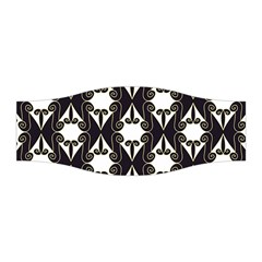 Abstract Seamless Pattern Graphic Black Stretchable Headband by Vaneshart