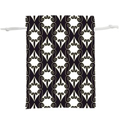 Abstract Seamless Pattern Graphic Black  Lightweight Drawstring Pouch (xl)