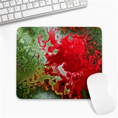 Abstract Stain Red Large Mousepads by Vaneshart