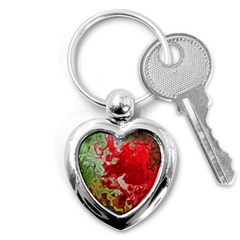 Abstract Stain Red Key Chain (heart) by Vaneshart