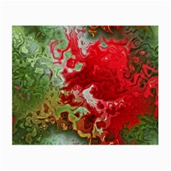 Abstract Stain Red Small Glasses Cloth (2 Sides) by Vaneshart