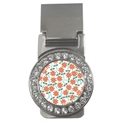 Vector Flower Floral Money Clips (CZ) 