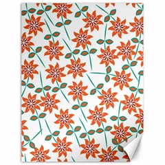 Vector Flower Floral Canvas 18  x 24 