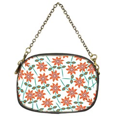 Vector Flower Floral Chain Purse (One Side)