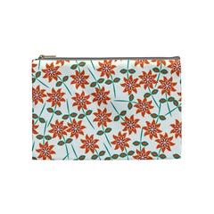 Vector Flower Floral Cosmetic Bag (Medium)