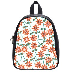 Vector Flower Floral School Bag (Small)