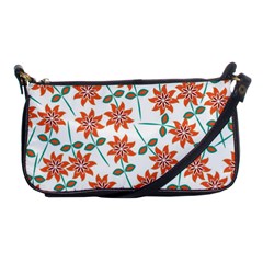 Vector Flower Floral Shoulder Clutch Bag