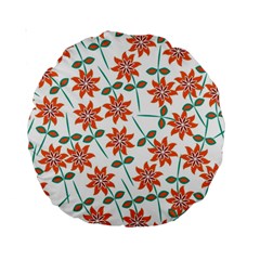 Vector Flower Floral Standard 15  Premium Round Cushions