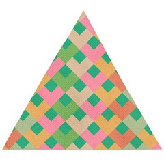 Abstract Seamless Pattern Wooden Puzzle Triangle by Vaneshart