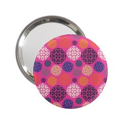 Abstract Seamless Pattern Graphic Pink 2 25  Handbag Mirrors by Vaneshart