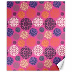 Abstract Seamless Pattern Graphic Pink Canvas 8  X 10  by Vaneshart