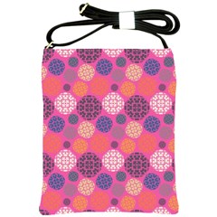 Abstract Seamless Pattern Graphic Pink Shoulder Sling Bag by Vaneshart