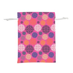 Abstract Seamless Pattern Graphic Pink Lightweight Drawstring Pouch (s)