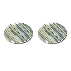 Abstract Seamless Pattern Graphic Cufflinks (oval) by Vaneshart