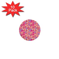 Umbrella Pattern 1  Mini Buttons (10 Pack)  by Vaneshart