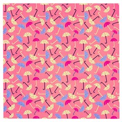 Umbrella Pattern Wooden Puzzle Square by Vaneshart