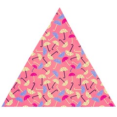 Umbrella Pattern Wooden Puzzle Triangle by Vaneshart