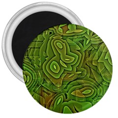 Background Abstract Green 3  Magnets by Vaneshart