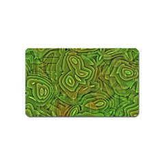 Background Abstract Green Magnet (name Card) by Vaneshart