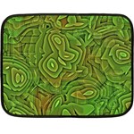 Background Abstract Green Double Sided Fleece Blanket (Mini)  35 x27  Blanket Front