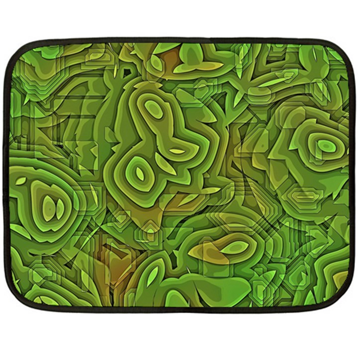 Background Abstract Green Double Sided Fleece Blanket (Mini) 