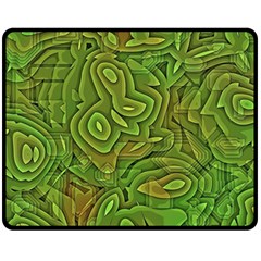 Background Abstract Green Fleece Blanket (medium)  by Vaneshart