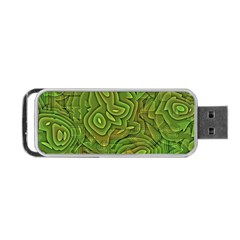 Background Abstract Green Portable Usb Flash (one Side) by Vaneshart