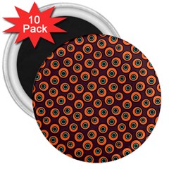 Abstract Seamless Pattern Graphic  3  Magnets (10 Pack)  by Vaneshart