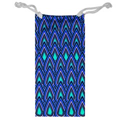 Teardrops In Blue Jewelry Bag by bloomingvinedesign