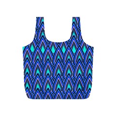 Teardrops In Blue Full Print Recycle Bag (s) by bloomingvinedesign