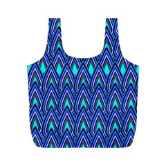 Teardrops In Blue Full Print Recycle Bag (m) by bloomingvinedesign