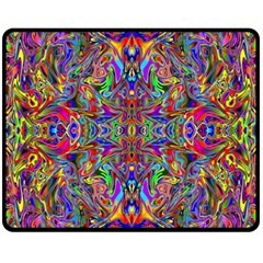 Abstract 39 Double Sided Fleece Blanket (medium)  by ArtworkByPatrick