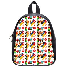 Pattern Patterns Construction School Bag (small) by Vaneshart