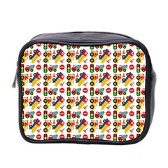 Pattern Patterns Construction Mini Toiletries Bag (two Sides) by Vaneshart