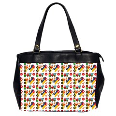 Pattern Patterns Construction Oversize Office Handbag (2 Sides) by Vaneshart